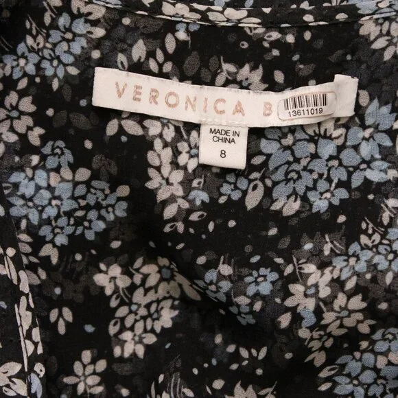 Veronica Beard, Black Multi Sean Dress Size 8 - Picture 10 of 11